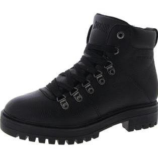 Cougar Nash Women's Leather Lug Sole Combat Boots - New Without Box, Size 9