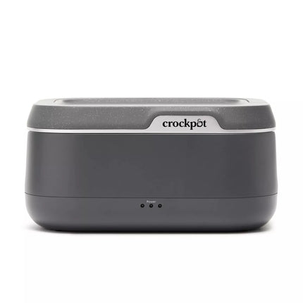 Crock-Pot GO Portable Food Warmer, Electric Lunch Box - Stainless Steel, Gray (Open Box with Imperfection)