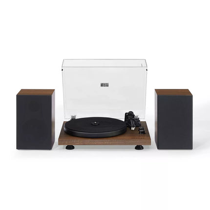 Crosley C62 Shelf System Vinyl Record Player - Walnut
