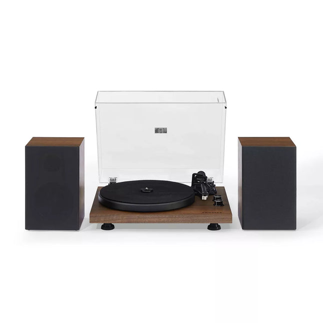 Crosley C62 Shelf System Vinyl Record Player - Walnut
