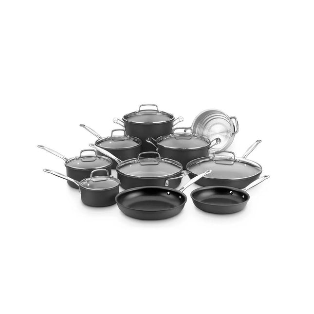 Cuisinart Chef's Classic 17-Piece Non-Stick Hard Anodized Cookware Set 66-17N Open Box
