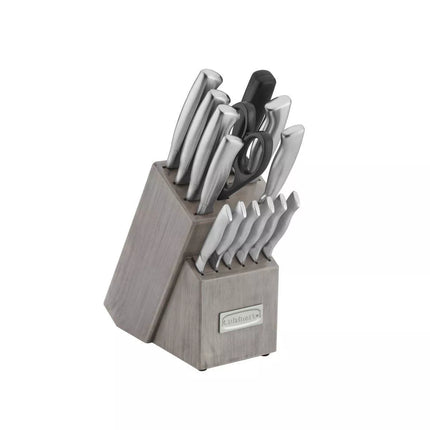 Cuisinart Classic 15pc Stainless Steel Knife Block Set - C77SS-15PT (New)
