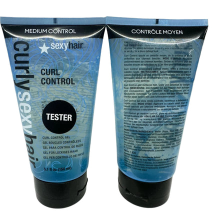 Curly Sexy Hair Curl Control Gel 5.1 oz - 2 Pack - New
