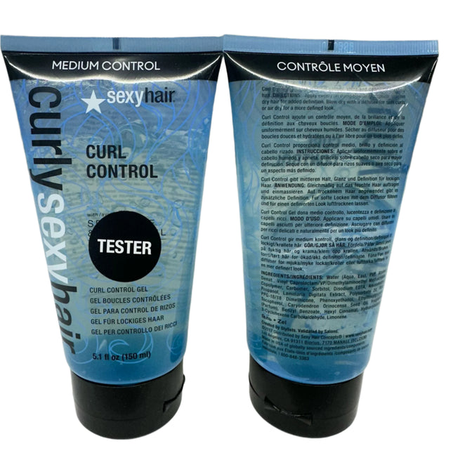 Curly Sexy Hair Curl Control Gel 5.1 oz - 2 Pack - New
