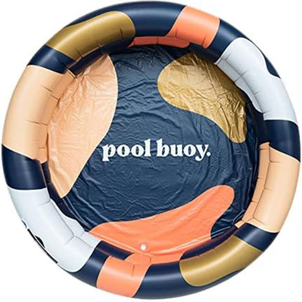 Pool Buoy Round Inflatable Pool with Storage Bag - Premium Outdoor Swimming Pool for Kids - 65"L x 65"W x 13.7"H
