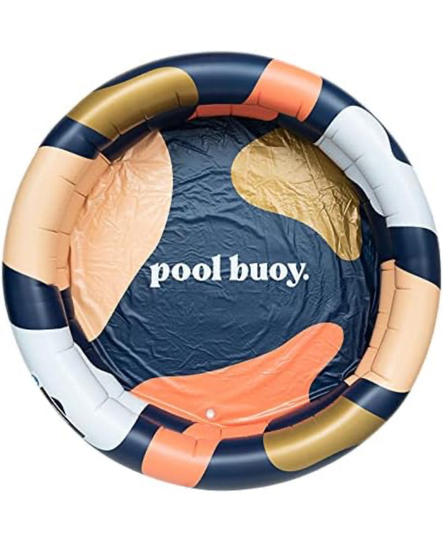 Pool Buoy Round Inflatable Pool with Storage Bag - Premium Outdoor Swimming Pool for Kids - 65"L x 65"W x 13.7"H