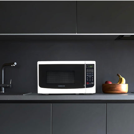 Farberware 0.7 Cu. Ft. Microwave Oven - Compact and Stylish, Open Box, White