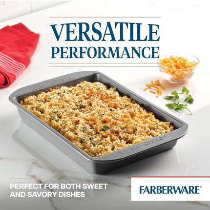 Farberware 9x13 Inch Nonstick Rectangular Baking Pan with Lid - New