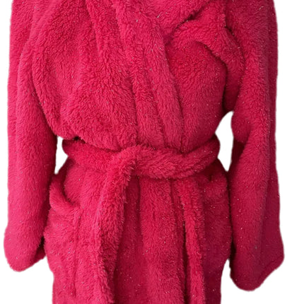 “Women’s Cozy Robe & Headband Set, vibrant pink, size M/L, new, Colsie”