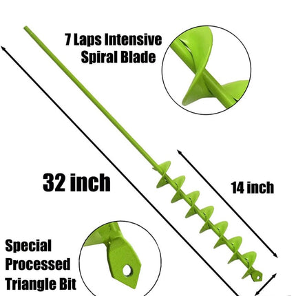 Cyleodo 32” x 2” Upgraded Elongated Auger Drill Bit - New Open Box