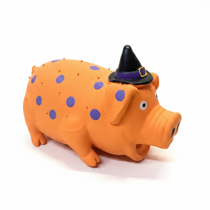 Multipet Pig Squeeky Oink Doy Toy Orange