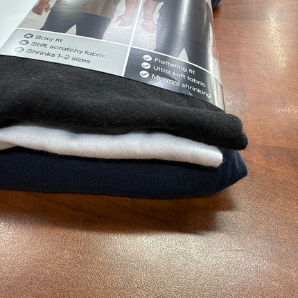 True Classic - Classic Polo 3 Pack Black/White/Navy Size Large
