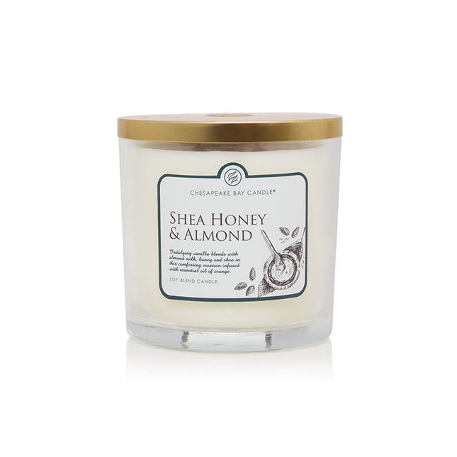 Chesapeake Bay Shea Honey & Almond 3 Wick Candle - 14 Oz