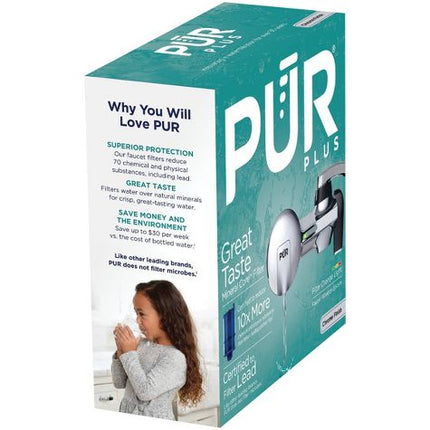 PUR PLUS Faucet Water Filtration System Chrome Finish - Open Box