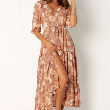 Petal & Pup Kelda Floral Maxi Dress, New, Size XL