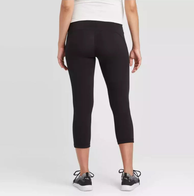 Isabel Maternity by Ingrid & Isabel Active Capri Pant, Black, New, Size XS