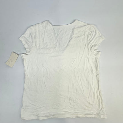 A New Day Women’s V-Neck T-Shirt | New | White | Size L