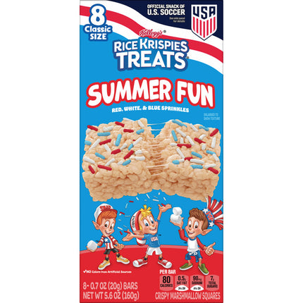 Kellogg's Rice Krispies Treats Squares Orginal With Sprinkles 8 Ct. - 2/2027
