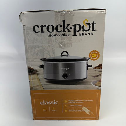 Used Crock-Pot 7-Quart Slow Cooker with 3 Heat Settings - Great Condition