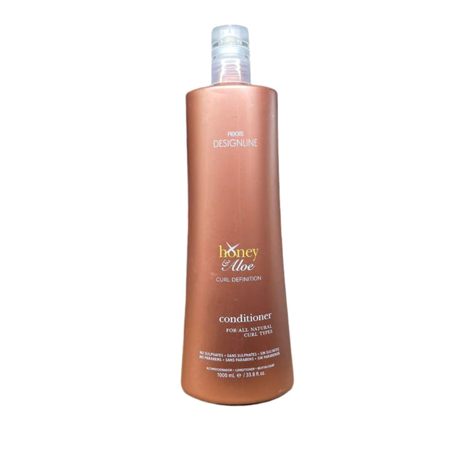 DESIGNLINE Honey & Aloe Shampoo - Gently Cleanses and Creates Frizz-Free Defined Curls, 32.5 oz