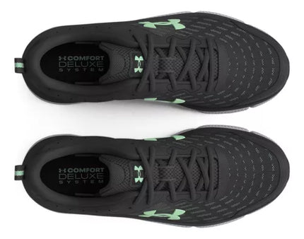 Under Armour Charged Assert 10 Jet Gray/Aqua Foam Size 7.5 Women's New