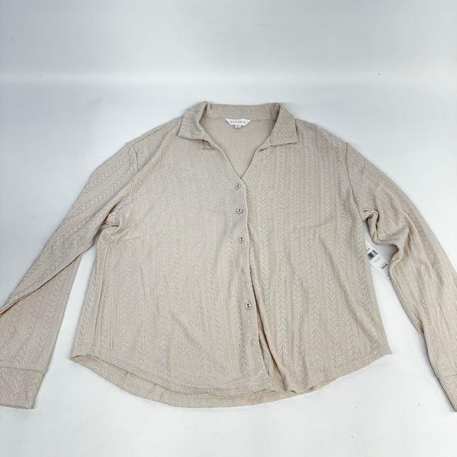 Danskin Loungewear Button-Down Top, Size XL - New

