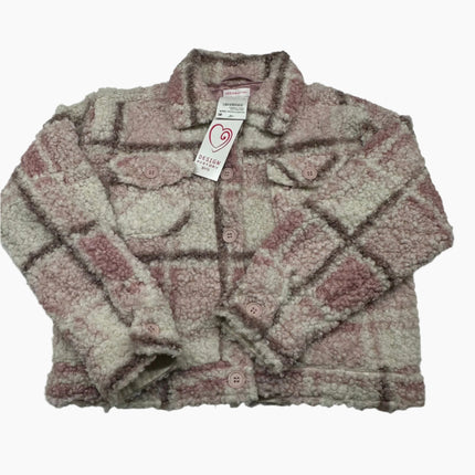 Design History Girls Pink Combo Sherpa Jacket, Size L (New)