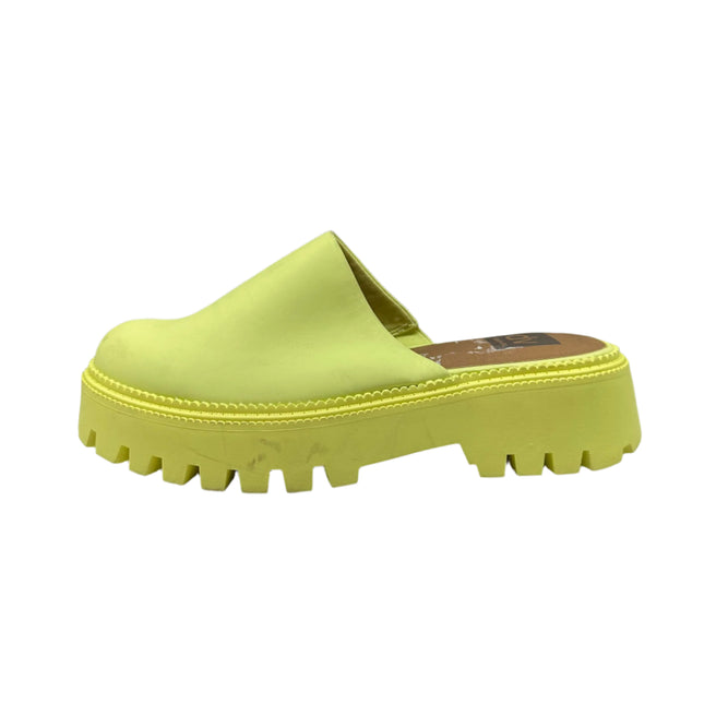 Dolce Vita Lexy Lug Clog in Yellow - Size 8 - New with Imperfection
