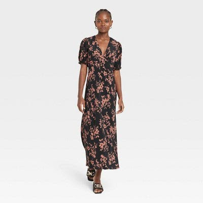 A New Day Women’s Brown Floral Dress - Size S - New