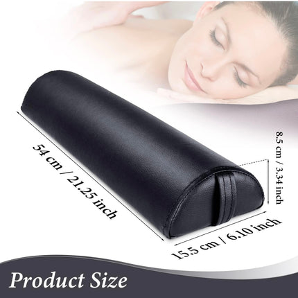 Noverlife Half Round Massage Bolster, Professional PU Semi-Round Pillow Cushion - New Open Box