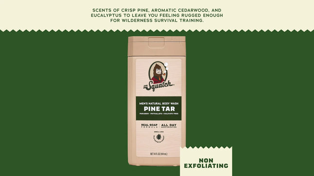 DR. SQUATCH Body Wash - Pine Tar - 14 fl Oz