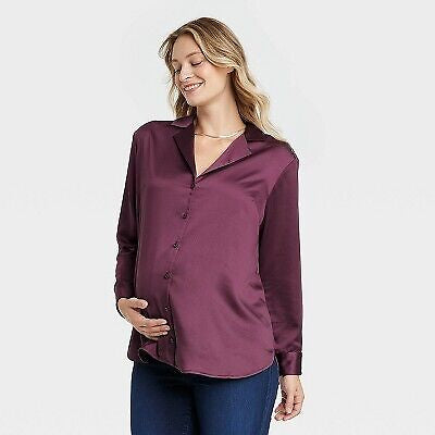 Isabel by Ingrid & Isabel Women’s Maternity Long-Sleeve Shirt - New