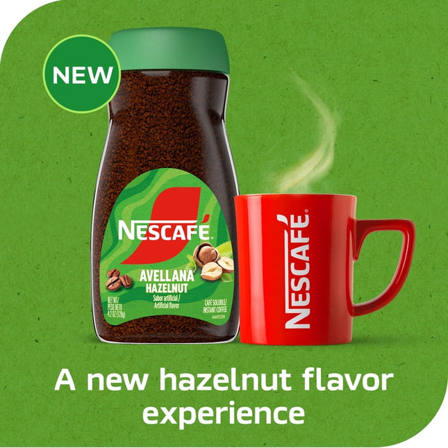 NESCAFÉ Hazelnut Instant Flavored Coffee, 4.2 Oz