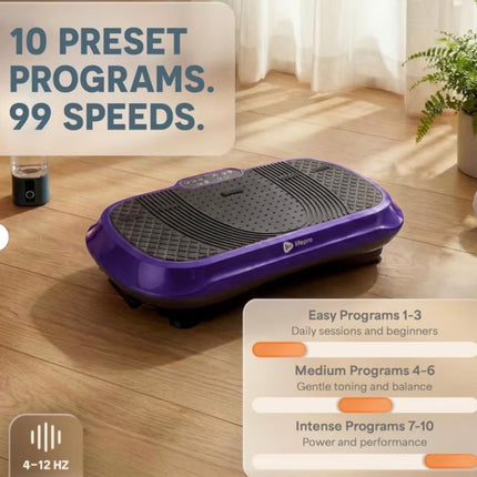 Lifepro Waver Vibration Plate Exercise Machine – Full-Body Vibrating Plate for Lymphatic Drainage, Toning & Weight Loss –