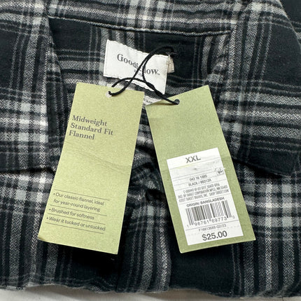 Goodfellow & Co Men’s Midweight Standard Fit Flannel Shirt - New XXL