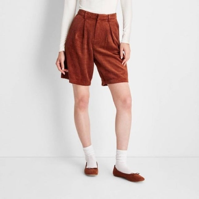 Future Collective Women’s Corduroy Shorts - Rust, New, Size 4