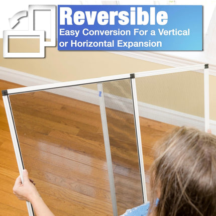 Fenestrelle Expandable Window Screens, 2 Pack, Adjustable and Reversible, New Open Box