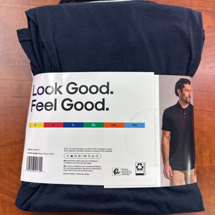 True Classic - Classic Polo 3 Pack Black/White/Navy Size Large