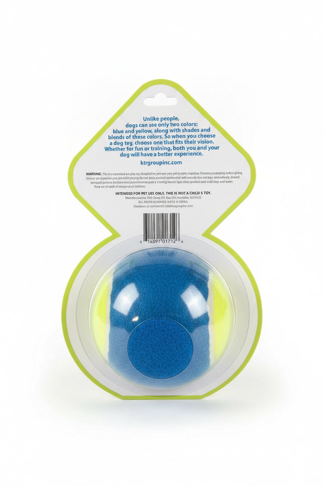 Fetch & Catch Large Felt Squeaky Fetch Ball - Dog Fetch Ball