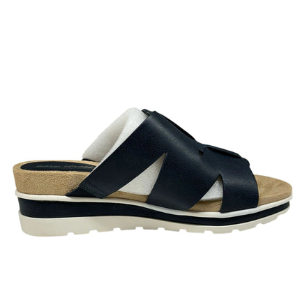 Easy Street Mauna Slide Sandals Navy Size 8.5 New
