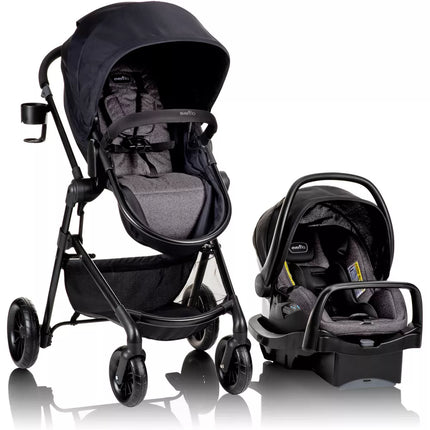 Evenflo Pivot Modular Travel System w/ LiteMax Car Seat & Anti-Rebound Bar New