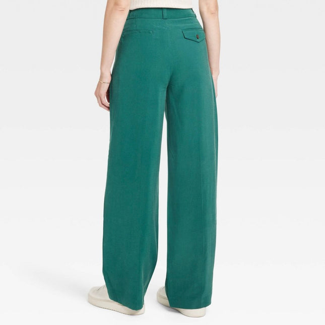 A New Day™ Women’s Green Wide-Leg Pants, New with Tags