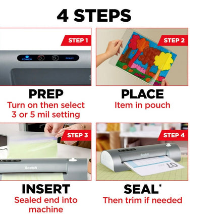 Scotch Thermal Laminator TL901X, Open Box, 2-Roller System for Laminating