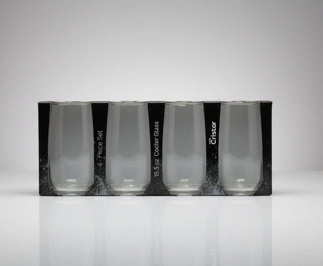 Nadir Cristar  Cooler Glass Cup Set - 15.5 Oz - 4 Ct.