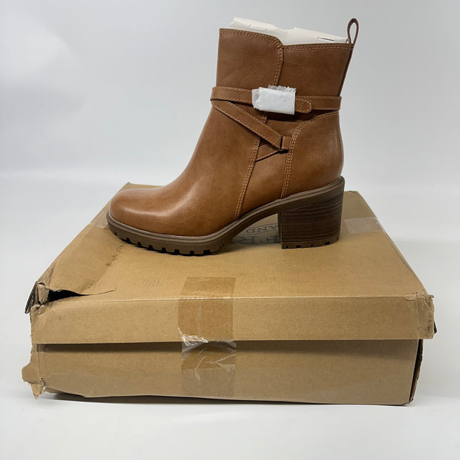 Frye & Co Audrey Tan Ankle Boots - Open Box, Size 9.5