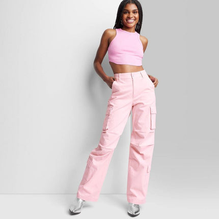 Wild Fable Light Pink Cargo Pants - Size M (New)