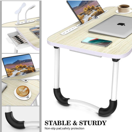 Zapuno Laptop Lap Desk, Foldable Laptop Table Tray, New With Imperfection