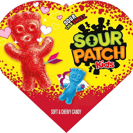 SOUR PATCH KIDS Soft & Chewy Valentines Day Candy, 6.8 oz Heart Shaped Box