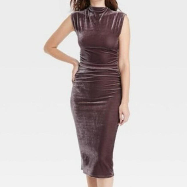 A New Day Women’s Mauve Midi Dress - Size M 