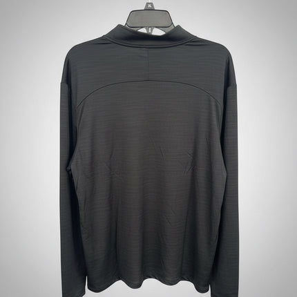 DSG Men's Movement 1/4 Zip Long Sleeve Shirt, Pure Black - Size XL
